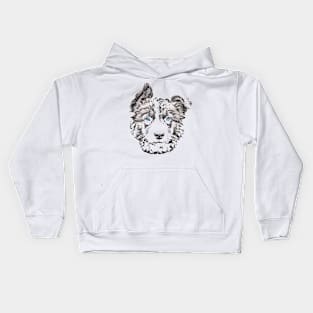 Border Collie Puppy Kids Hoodie